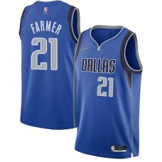 Dallas Mavericks #21 Jim Farmer Jersey -Blue Diamond