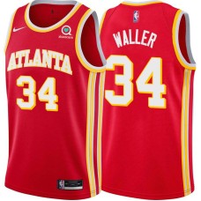 Atlanta Hawks #34 Dwight Waller Jersey -Torch Red