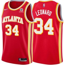 Atlanta Hawks #34 Gary Leonard Jersey -Torch Red