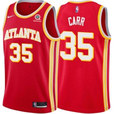 Atlanta Hawks #35 Antoine Carr Jersey -Torch Red