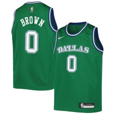 Dallas Mavericks #0 Sterling Brown Jersey -Green Throwback