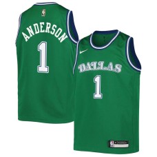 Dallas Mavericks #1 Justin Anderson Jersey -Green Throwback