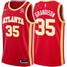 Atlanta Hawks #35 Ron Grandison Jersey -Torch Red