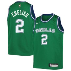 Dallas Mavericks #2 Alex English Jersey -Green Throwback