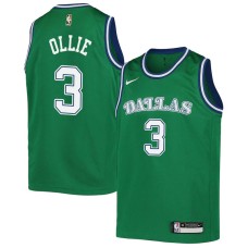 Dallas Mavericks #3 Kevin Ollie Jersey -Green Throwback