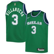 Dallas Mavericks #3 Charlie Villanueva Jersey -Green Throwback