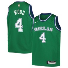 Dallas Mavericks #4 Al Wood Jersey -Green Throwback