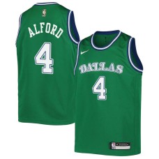 Dallas Mavericks #4 Steve Alford Jersey -Green Throwback