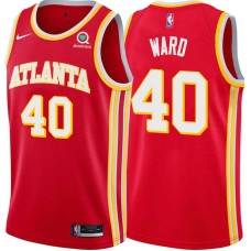 Atlanta Hawks #40 Gerry Ward Jersey -Torch Red