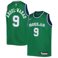 Dallas Mavericks #9 Tariq Abdul-Wahad Jersey -Green Throwback