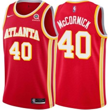 Atlanta Hawks #40 Tim McCormick Jersey -Torch Red