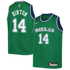 Dallas Mavericks #14 Nate Hinton Jersey -Green Throwback