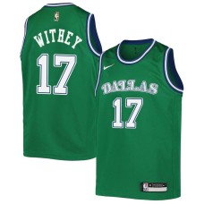 Dallas Mavericks #17 Jeff Withey Jersey -Green Throwback