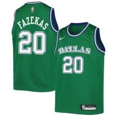 Dallas Mavericks #20 Nick Fazekas Jersey -Green Throwback