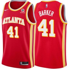 Atlanta Hawks #41 Tom Barker Jersey -Torch Red