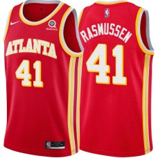 Atlanta Hawks #41 Blair Rasmussen Jersey -Torch Red