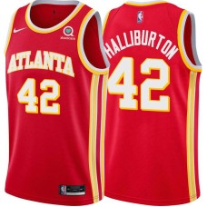 Atlanta Hawks #42 Jeff Halliburton Jersey -Torch Red