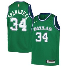 Dallas Mavericks #34 Jim Spanarkel Jersey -Green Throwback