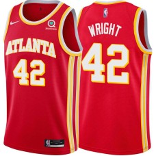 Atlanta Hawks #42 Lorenzen Wright Jersey -Torch Red