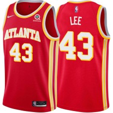 Atlanta Hawks #43 Clyde Lee Jersey -Torch Red