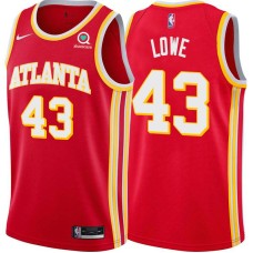 Atlanta Hawks #43 Sidney Lowe Jersey -Torch Red