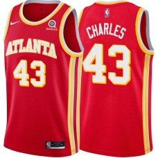 Atlanta Hawks #43 Lorenzo Charles Jersey -Torch Red