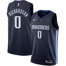 Dallas Mavericks #0 Josh Richardson Jersey -Navy