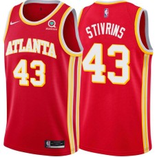 Atlanta Hawks #43 Alex Stivrins Jersey -Torch Red