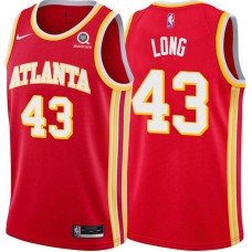 Atlanta Hawks #43 Grant Long Jersey -Torch Red