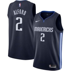 Dallas Mavericks #2 Steve Alford Jersey -Navy