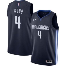 Dallas Mavericks #4 Al Wood Jersey -Navy