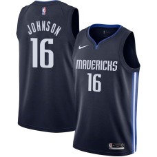 Dallas Mavericks #16 James Johnson Jersey -Navy