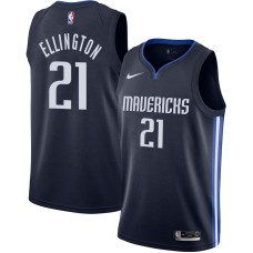 Dallas Mavericks #21 Wayne Ellington Jersey -Navy