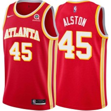 Atlanta Hawks #45 Derrick Alston Jersey -Torch Red