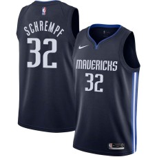 Dallas Mavericks #32 Detlef Schrempf Jersey -Navy