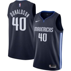 Dallas Mavericks #40 James Donaldson Jersey -Navy