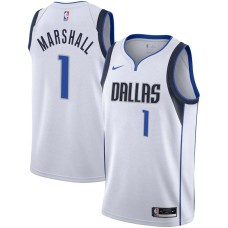 Dallas Mavericks #1 Rawle Marshall Jersey -White