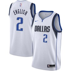 Dallas Mavericks #2 Alex English Jersey -White