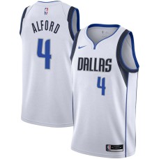 Dallas Mavericks #4 Steve Alford Jersey -White