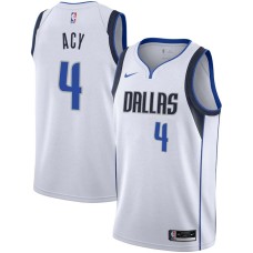 Dallas Mavericks #4 Quincy Acy Jersey -White