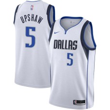 Dallas Mavericks #5 Kelvin Upshaw Jersey -White