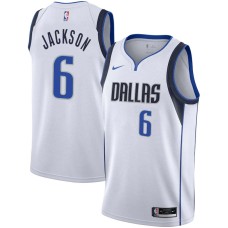 Dallas Mavericks #6 Myron Jackson Jersey -White