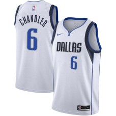 Dallas Mavericks #6 Tyson Chandler Jersey -White