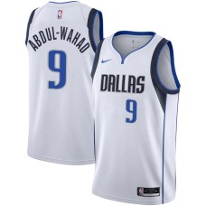 Dallas Mavericks #9 Tariq Abdul-Wahad Jersey -White