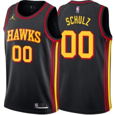 Atlanta Hawks #00 Dick Schulz Jersey -Black