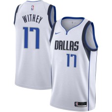 Dallas Mavericks #17 Jeff Withey Jersey -White