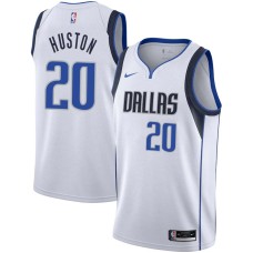 Dallas Mavericks #20 Geoff Huston Jersey -White