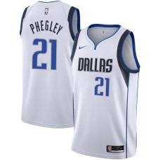 Dallas Mavericks #21 Roger Phegley Jersey -White