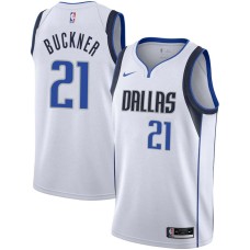 Dallas Mavericks #21 Greg Buckner Jersey -White