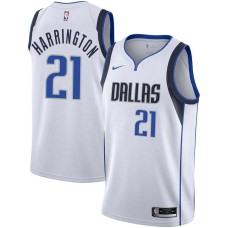 Dallas Mavericks #21 Adam Harrington Jersey -White